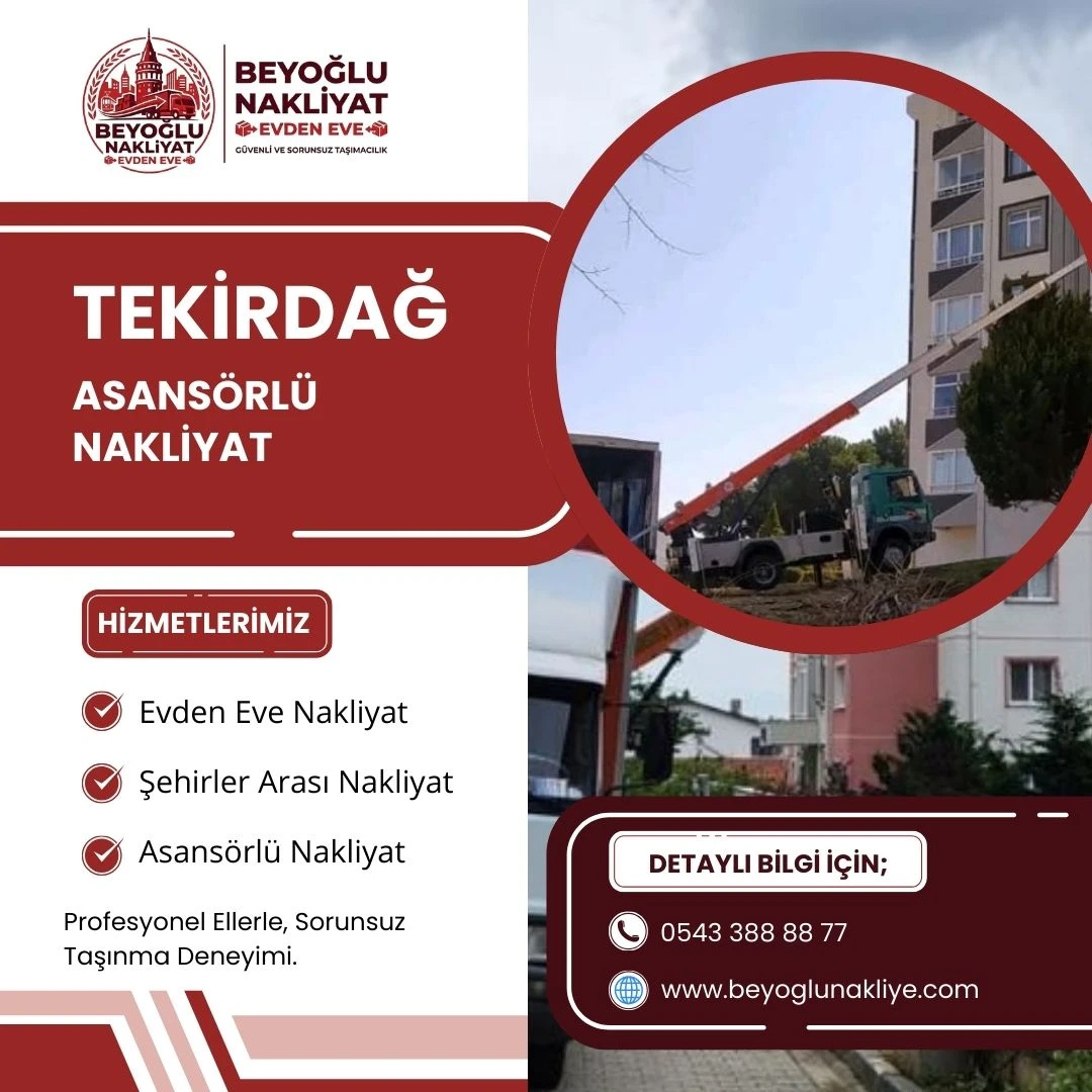 Tekirdağ Asansörlü Nakliyat ait görsel